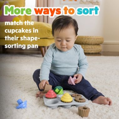 Bright Starts&trade; Sort &amp; Sweet Cupcakes Shape Sorting Activity Toy​. View a larger version of this product image.