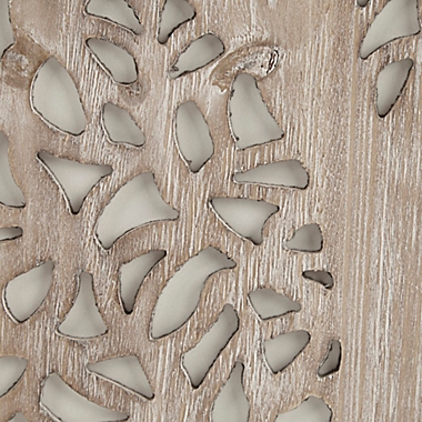 Madison Park&reg; Laurel Branches Carved Wood Panel Wall Decor. View a larger version of this product image.