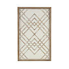 Alternate image 0 for Madison Park&reg; Exton 20-Inch x 32-Inch Geo Carved Wood Panel Wall Decor in Natural/White