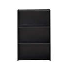 Alternate image 4 for Simply Essential&trade; Basic 3-Shelf Bookcase in Black