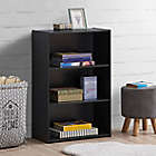 Alternate image 1 for Simply Essential&trade; Basic 3-Shelf Bookcase in Black