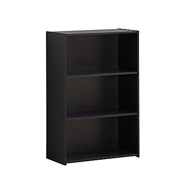 Simply Essential&trade; Basic 3-Shelf Bookcase in Black. View a larger version of this product image.