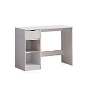 Simply Essential&trade; 1-Drawer Writing Desk with Storage Shelves in White
