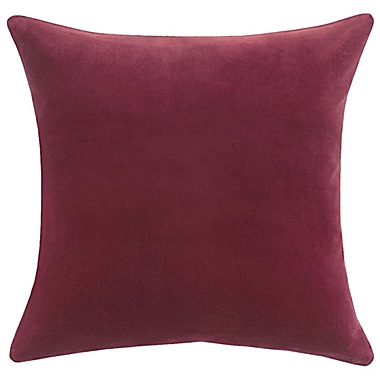 Studio 3B&trade; Velvet 20-Inch Square Throw Pillow in Zinfandel. View a larger version of this product image.