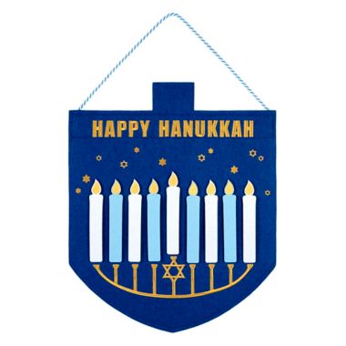 H for Happy&trade; "Happy Hanukkah" Felt Menorah Calendar. View a larger version of this product image.