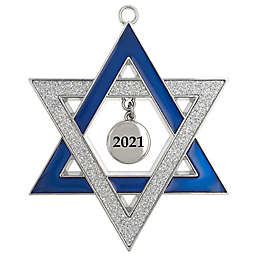 Hanukkah 2021 Ornament in Blue/Silver