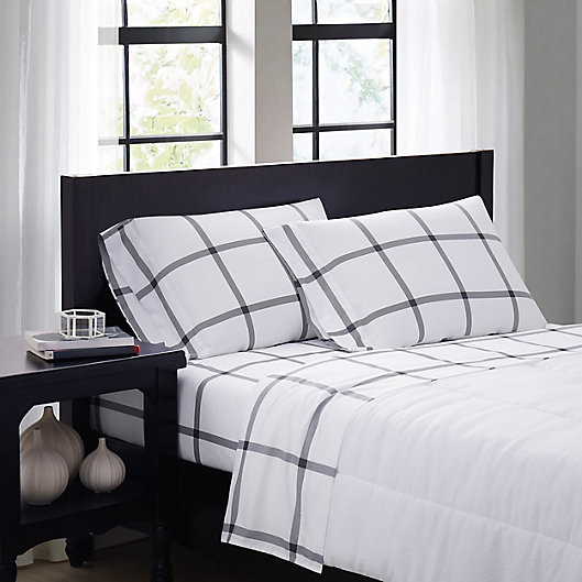 Alternate image 1 for Truly Soft® Windowpane 180-Thread-Count Twin XL Sheet Set