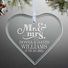 Alternate image 0 for The Happy Couple Personalized Heart Ornament