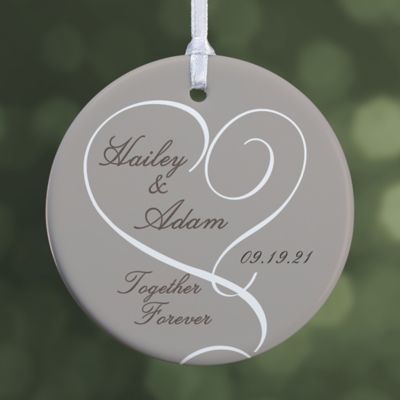 Our Engagement  1-Sided Glossy Christmas Ornament