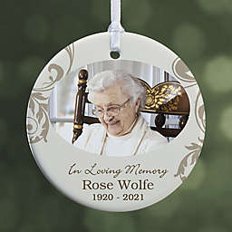 In Loving Memory Photo Memorial Christmas Ornament Collection