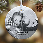 Photo Sentiments 1-Sided Glossy Christmas Ornament