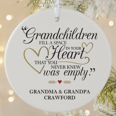 Grandparents Are Special Round Matte Christmas Ornament