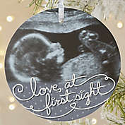 1-Sided Matte Our Personalized Sonogram Photo Ornament- Large