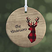 1-Sided Glossy Cozy Cabin Personalized Ornament- Small