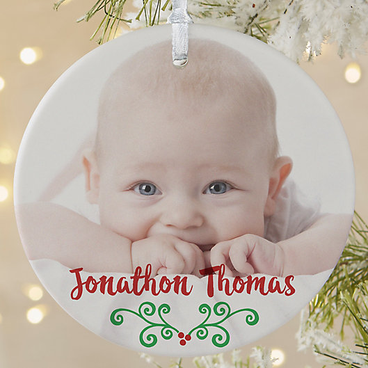 Alternate image 1 for 1-Sided Matte Baby's 1st Christmas Calendar Ornament- Large