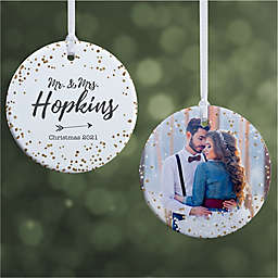 2-Sided Glossy Sparkling Love Personalized Ornament- Small