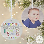 Baby&rsquo;s 1st Christmas Personalized 2-Sided Matte Christmas Ornament