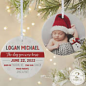 The Day You Were Born Personalized 2-Sided Matte Christmas Ornament