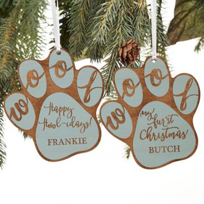 Dog Message Ornaments 