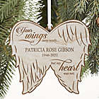 Alternate image 0 for Your Wings Were Ready Personalized Memorial Ornament in Whitewash