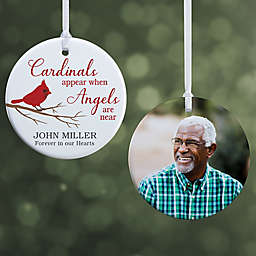 Cardinal Memorial Personalized Ornament- 2.85" Glossy - 2 Sided