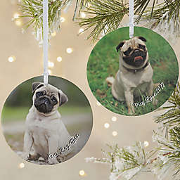 Pet Photo Memories 3.75-Inch Matte 2-Sided Personalized Ornament