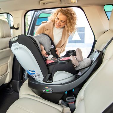 Evenflo&reg; GOLD Revolve 360 Rotational All-In-One Convertible Car Seat in Opal Pink. View a larger version of this product image.