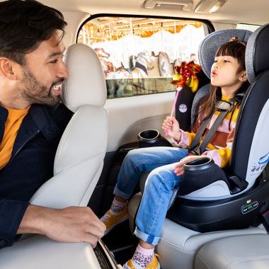 Evenflo&reg; GOLD Revolve 360 Rotational All-In-One Convertible Car Seat in Opal Pink. View a larger version of this product image.