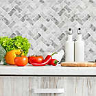 Alternate image 2 for Con-Tact&reg; Creative Covering Self-Adhesive Marble Chevron Shelf and Drawer Liner in Grey