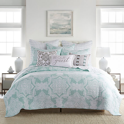 Alternate image 1 for Levtex Home McClain Spa 2-Piece Reversible Twin Quilt Set in Seafoam