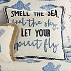 Alternate image 2 for Levtex Home Pataya Words Square Throw Pillow in Blue