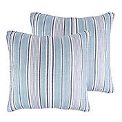 Levtex Home Lacey Sea European Pillow Shams in Blue (Set of 2)