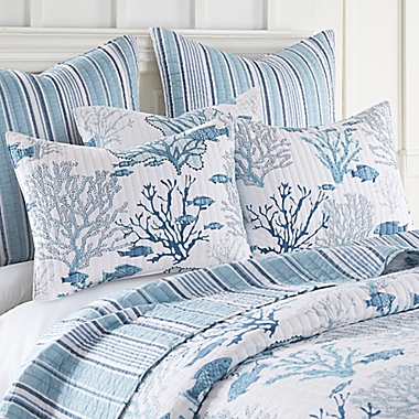 Levtex Home Lacey Sea 3-Piece Reversible King Quilt Set in Blue. View a larger version of this product image.