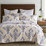 Levtex Home Kiana 3-Piece Reversible King Quilt Set in Yellow