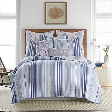 Levtex Home Zuma 3-Piece Full/Queen Quilt Set in Blue. View a larger version of this product image.