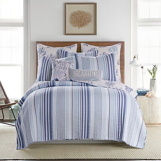 Alternate image 1 for Levtex Home Zuma 3-Piece King Quilt Set in Blue