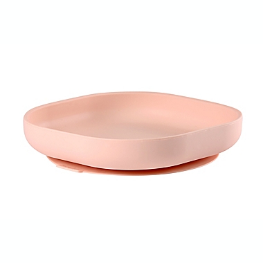 BEABA&reg; Silicone Suction Plate in Rose. View a larger version of this product image.