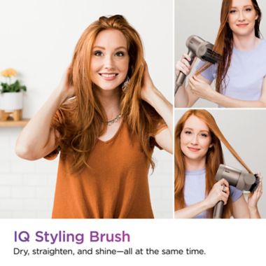 Shark HyperAIR&trade; Hair Blow Dryer with IQ 2-in-1 Concentrator and Styling Brush Attachments. View a larger version of this product image.