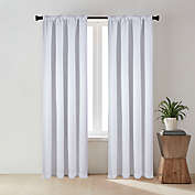 Everhome&trade; Frankie Solid 63-Inch Rod Pocket 100% Blackout Curtain Panel in White(Single)