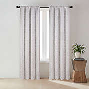 Everhome&trade; Frankie Geo 84-Inch Rod Pocket 100% Blackout Curtain Panel in Taupe (Single)