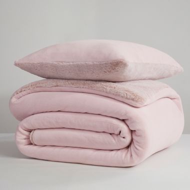 UGG&reg; Coco Dawson 3-Piece King Comforter Set in Peach. View a larger version of this product image.