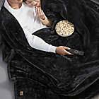Alternate image 2 for UGG&reg; Big Sur Oversized Blanket in Off Black