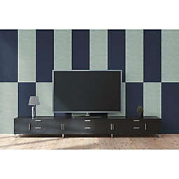 York Wallcoverings 4-Piece Squares Acoustical Peel and Stick Tiles in Navy