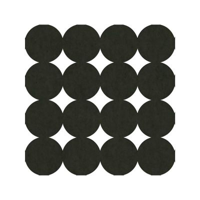 York Wallcoverings 4-Piece Modern Circles Acoustical Peel and Stick Tiles in Charcoal