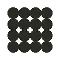 York Wallcoverings 4-Piece Modern Circles Acoustical Peel and Stick Tiles in Charcoal