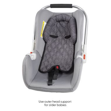 Belle&reg; ON THE GO Double Head Support &amp; Strap Cover Set in Black/Grey. View a larger version of this product image.