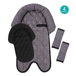 Belle® ON THE GO Double Head Support & Strap Cover Set in Black/Grey
