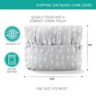 Alternate image 2 for Belle ON THE GO Shopping Cart &amp; High Chair Cover in Grey