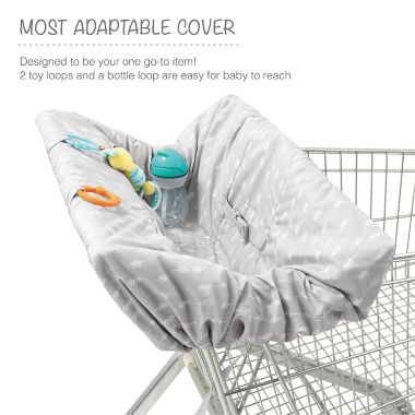 Belle ON THE GO Shopping Cart &amp; High Chair Cover in Grey. View a larger version of this product image.