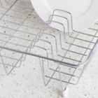 Alternate image 3 for Simply Essential&trade; Large Dish Rack with Utensil Caddy in Chrome